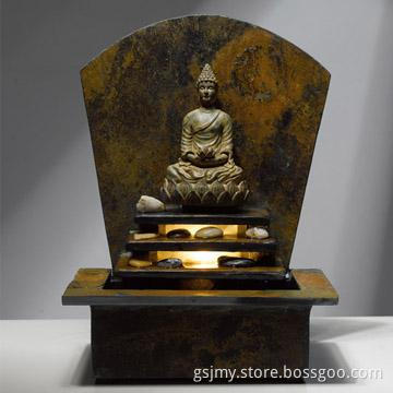Natural Slate Buddha Table Fountain